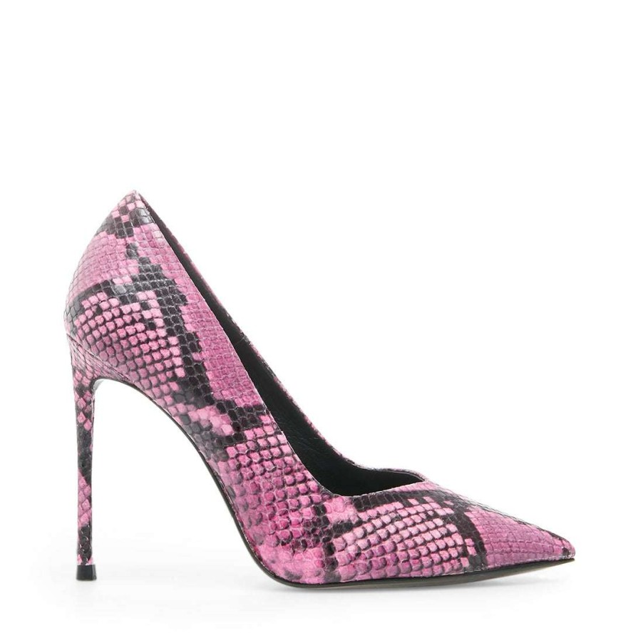 Heels * | Outlet Stevemadden Princess Pink Snake