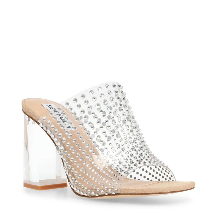 Heels * | Best Reviews Of Stevemadden Nicely Rhinestones