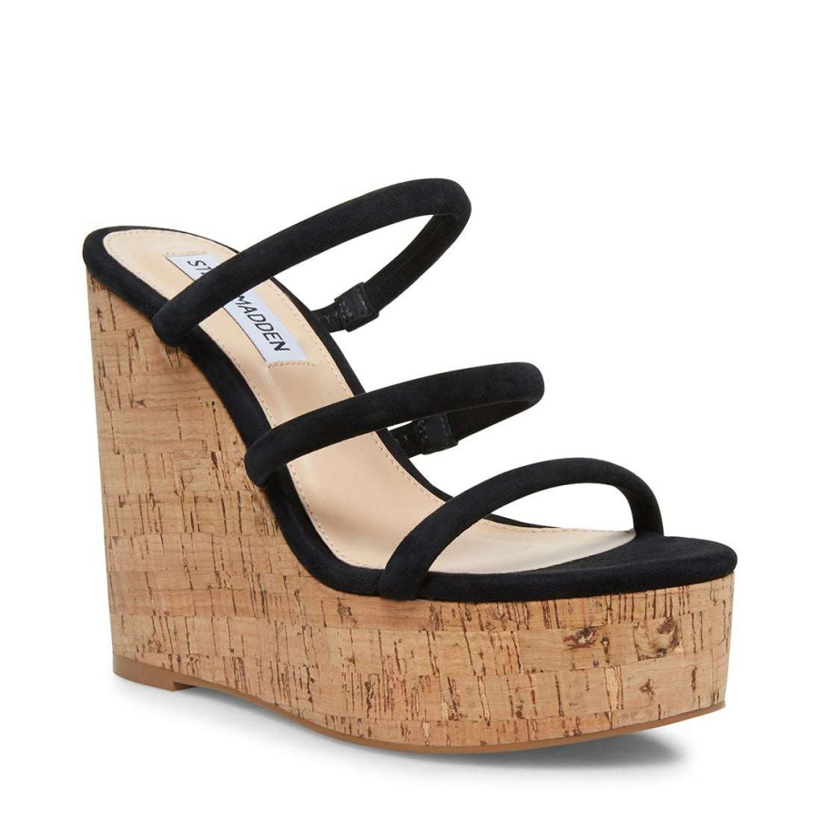 Platforms * | Hot Sale Recurate Summer Sm Rebooted Black Suede