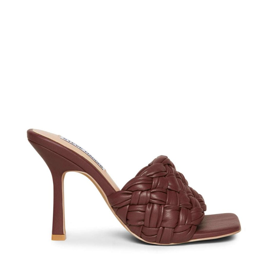 Heels * | Top 10 Stevemadden Jarina Burgundy