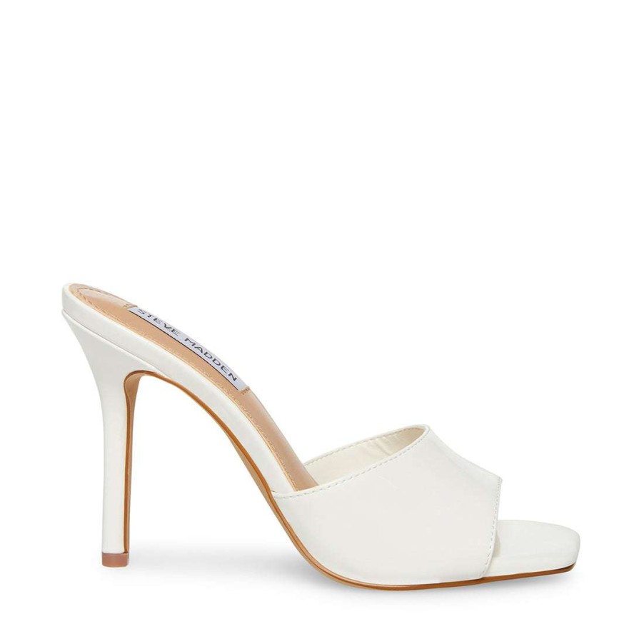 Heels * | Wholesale Stevemadden Signal White Patent