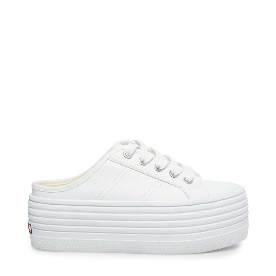 Platforms * | Best Reviews Of Stevemadden Bridget30 White Leather