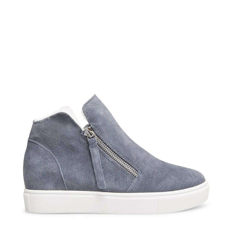 Sneakers * | Buy Stevemadden Caliber-F Grey Suede