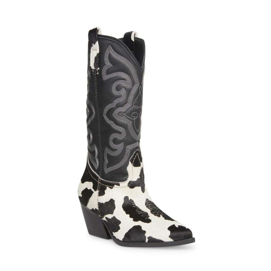 Boots * | Wholesale Stevemadden West Black/White