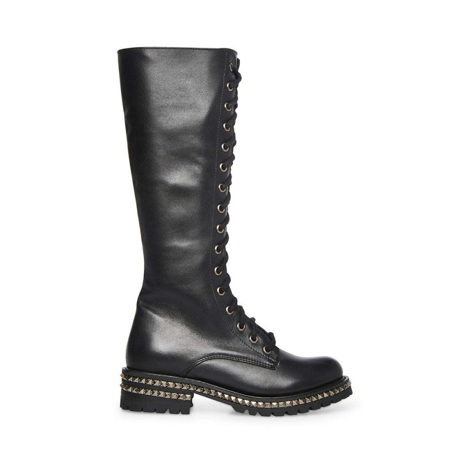 Boots * | Promo Stevemadden Lakewood Black Leather