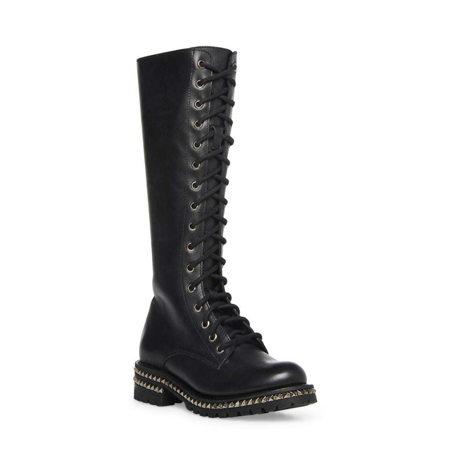 Boots * | Promo Stevemadden Lakewood Black Leather