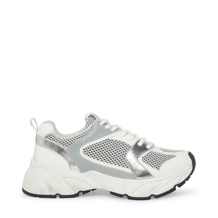 Sneakers * | Discount Stevemadden Issac White/Grey