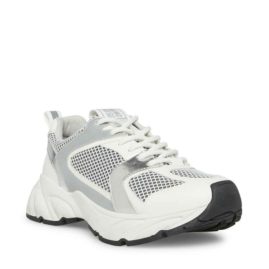 Sneakers * | Discount Stevemadden Issac White/Grey