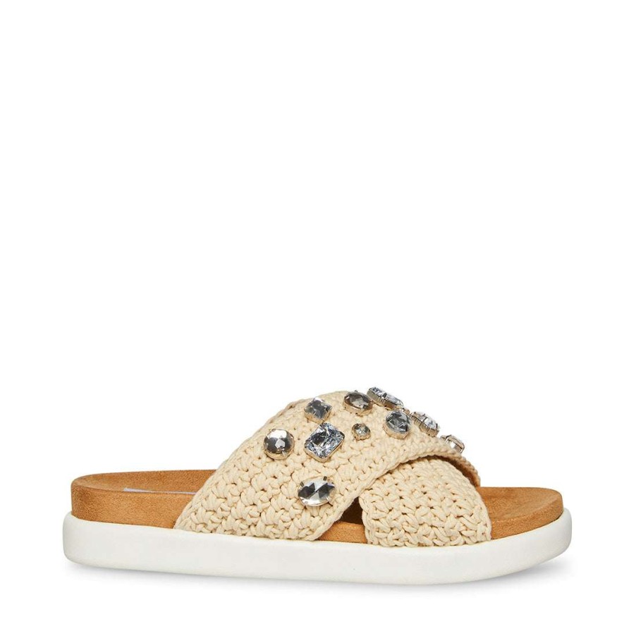 Sandals * | Deals Stevemadden Amandy Natural Multi