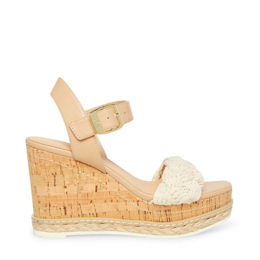 Sandals * | Outlet Stevemadden Junee-W Natural Multi