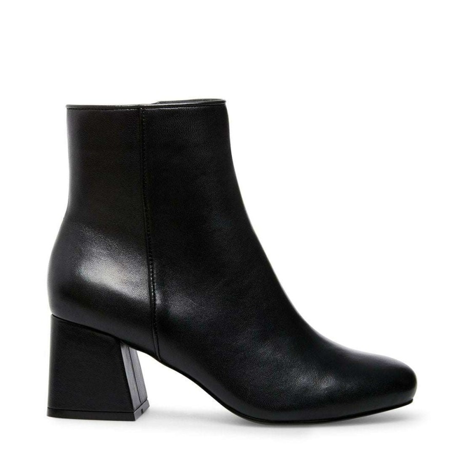 Booties * | Budget Stevemadden Davist Black Leather