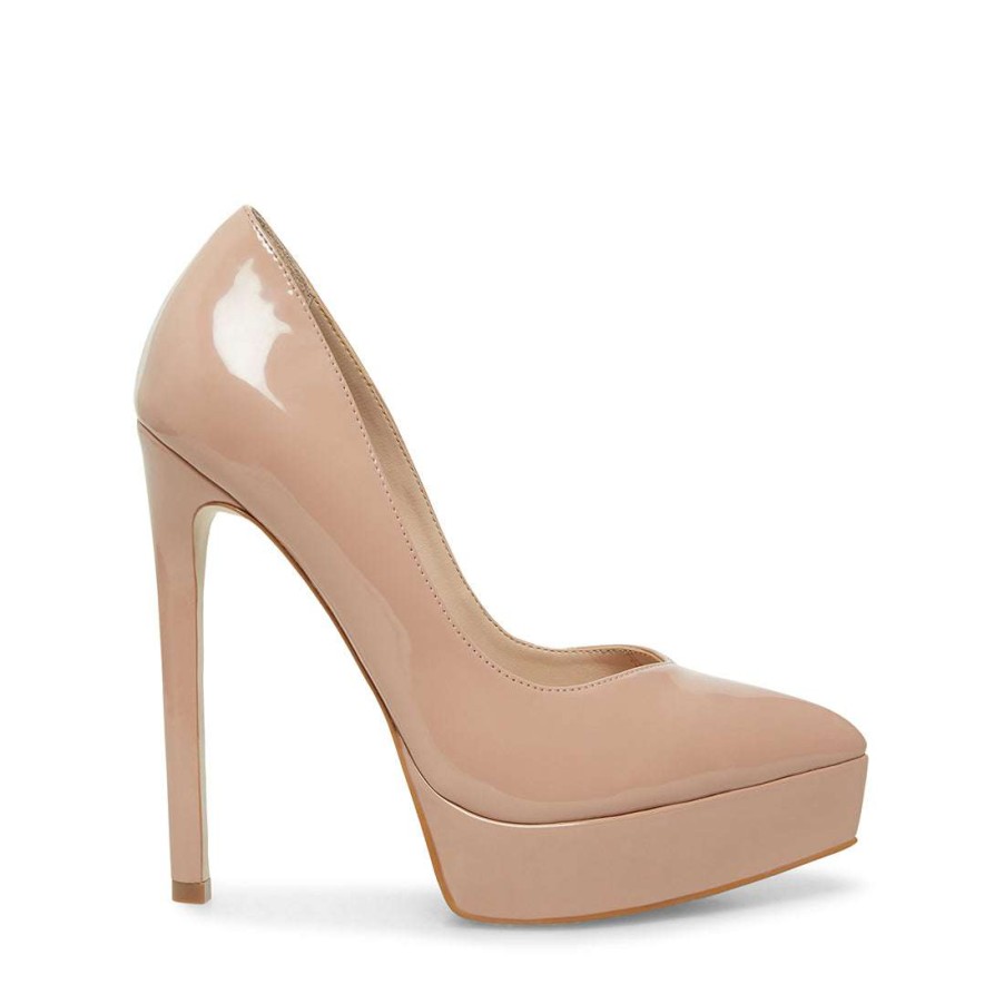 Heels * | Coupon Stevemadden Luxury Dark Blush Patent