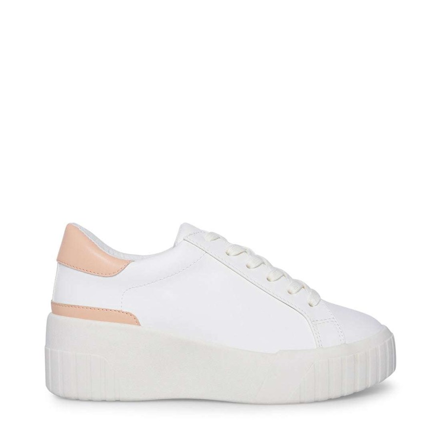 Platforms * | Cheapest Stevemadden Calder White/Sand White Sand