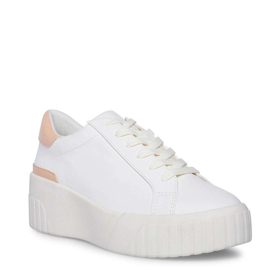 Platforms * | Cheapest Stevemadden Calder White/Sand White Sand