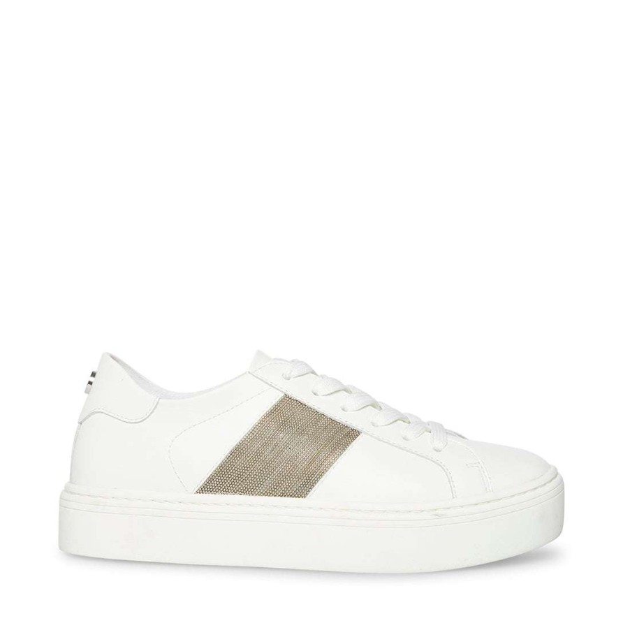 Sneakers * | Best Sale Stevemadden Swept White