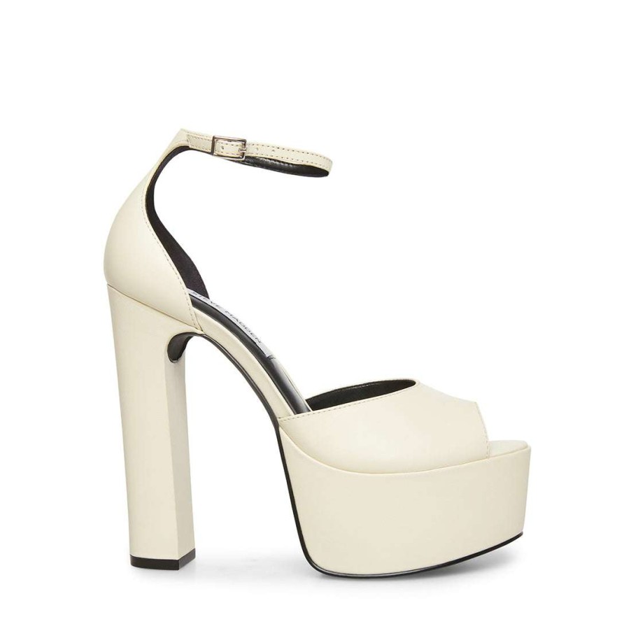 Heels * | Brand New Stevemadden Torry Bone Leather