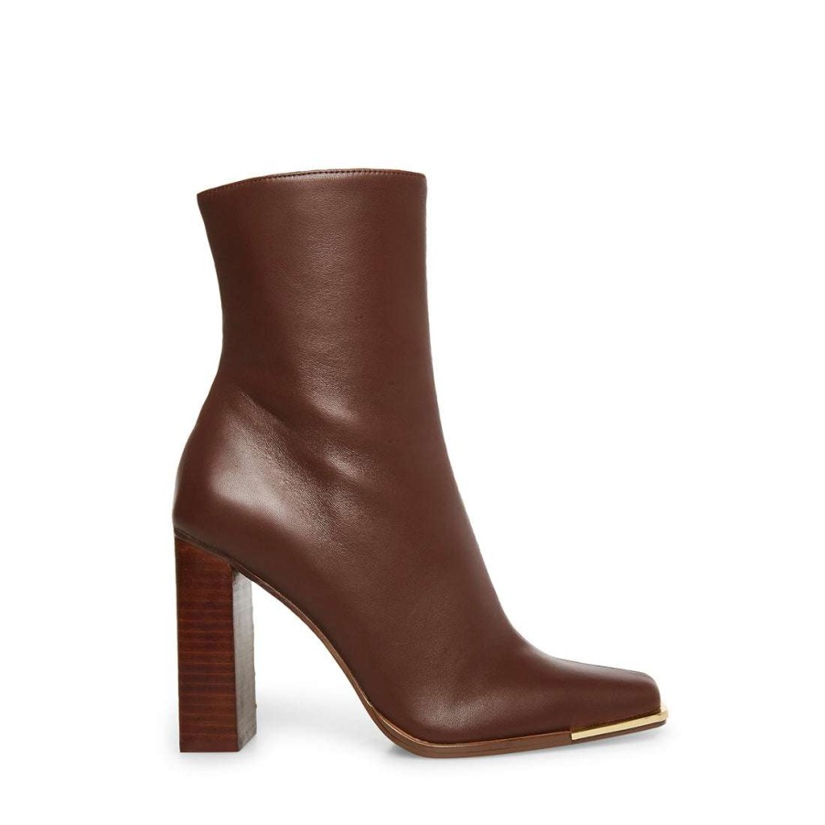 Booties * | Best Pirce Stevemadden Falcon Brown Leather