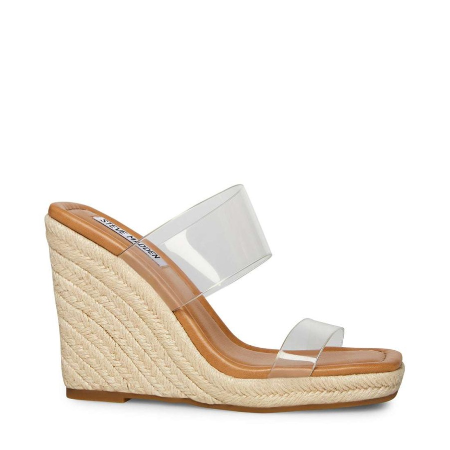 Sandals * | Hot Sale Stevemadden Mackie Clear