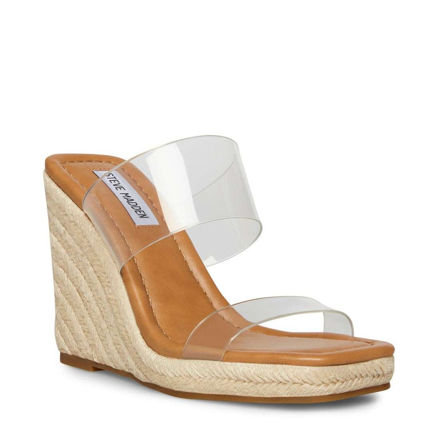 Sandals * | Hot Sale Stevemadden Mackie Clear