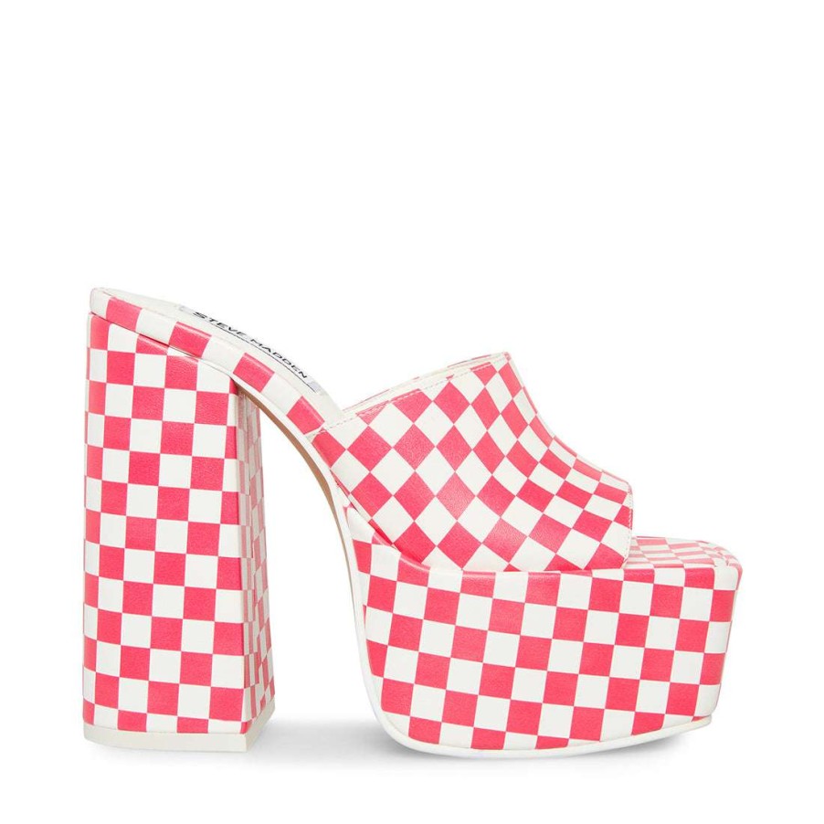 Heels * | Budget Stevemadden Trixie Pink/White