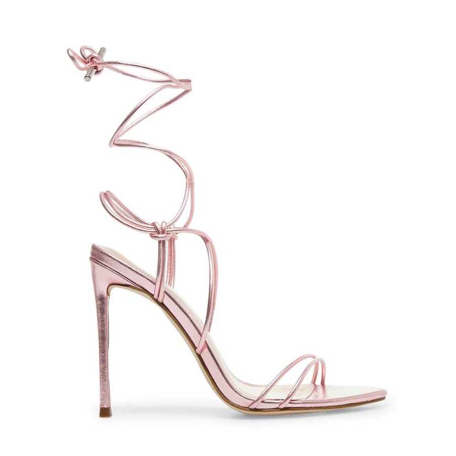 Heels * | Best Reviews Of Stevemadden Badgirl Pink Metallic