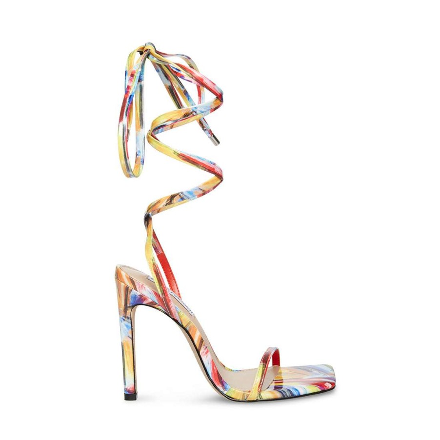 Heels * | Top 10 Stevemadden Uplift Yellow Multi