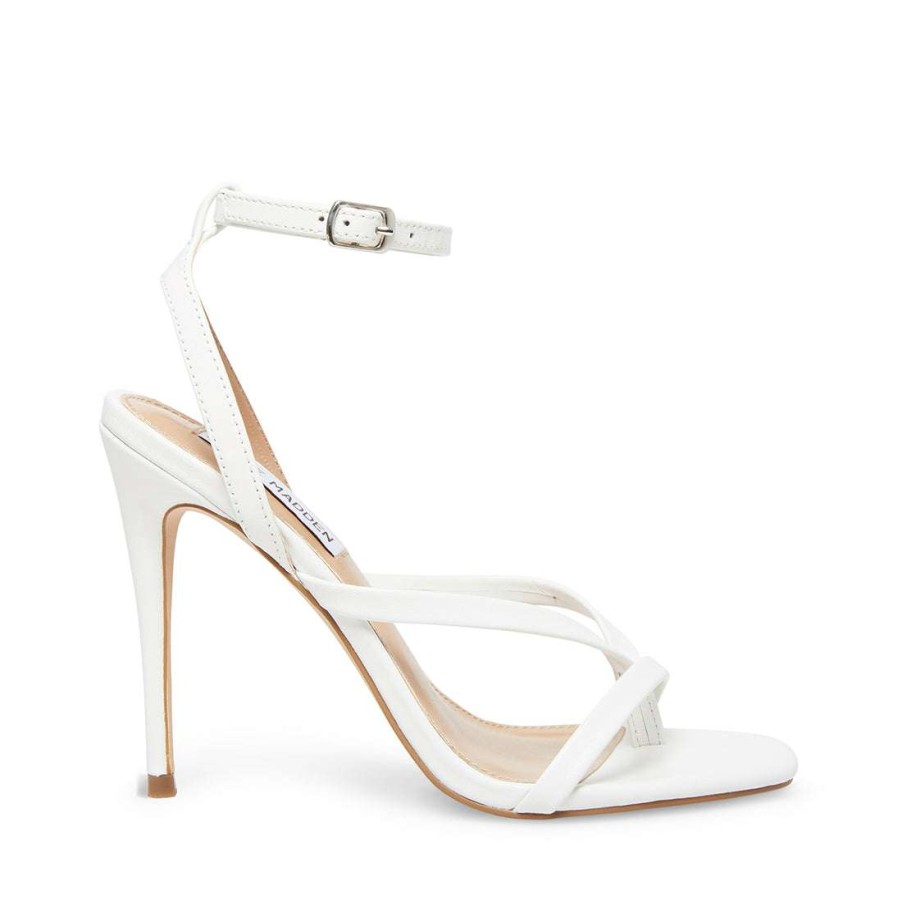 Heels * | Deals Stevemadden Amada White Leather