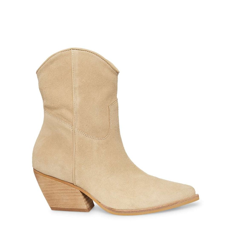 Booties * | New Stevemadden Wolfer Tan Suede