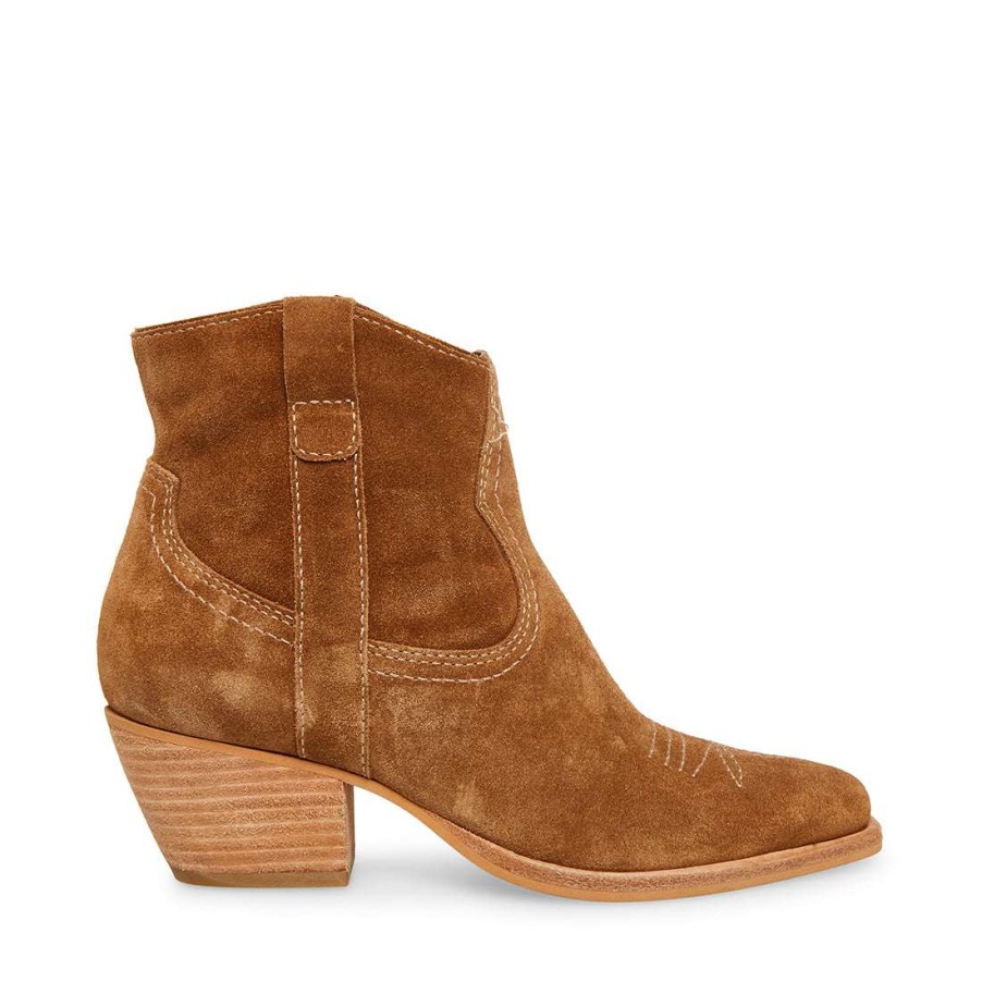 Booties * | Brand New Stevemadden Perkins Taupe Suede