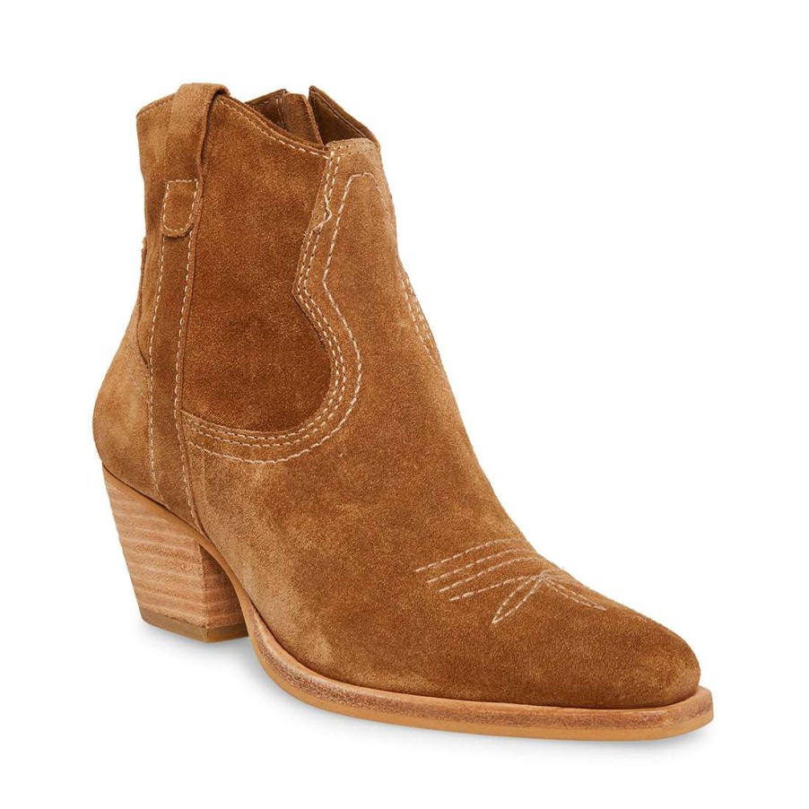 Booties * | Brand New Stevemadden Perkins Taupe Suede