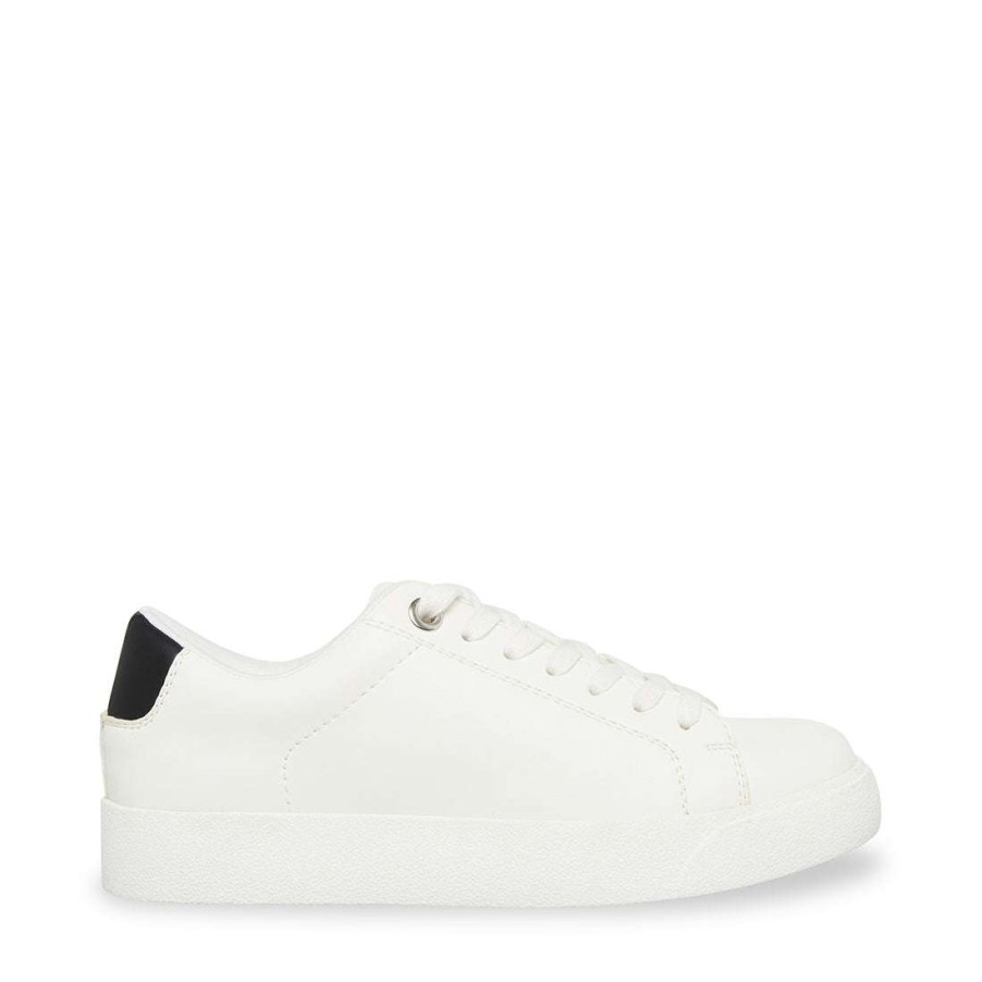 Sneakers * | Flash Sale Stevemadden Scout White/Black White Black