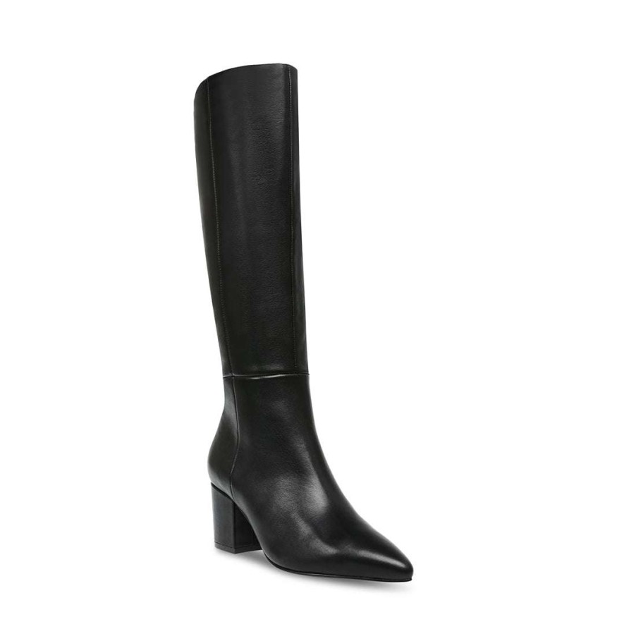 Boots * | Cheapest Stevemadden Forrest Black Leather