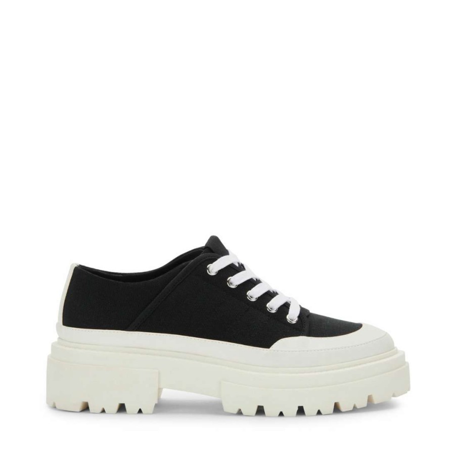 Sneakers * | Flash Sale Stevemadden Avah Black Canvas