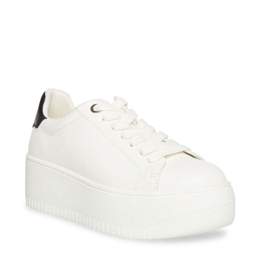 Platforms * | Promo Stevemadden Rockaway White/Black White Black