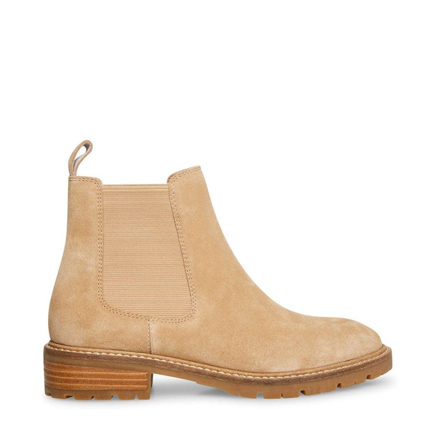 Booties * | Best Reviews Of Stevemadden Leopold Tan Suede