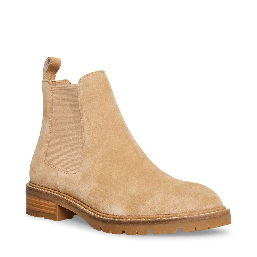 Booties * | Best Reviews Of Stevemadden Leopold Tan Suede