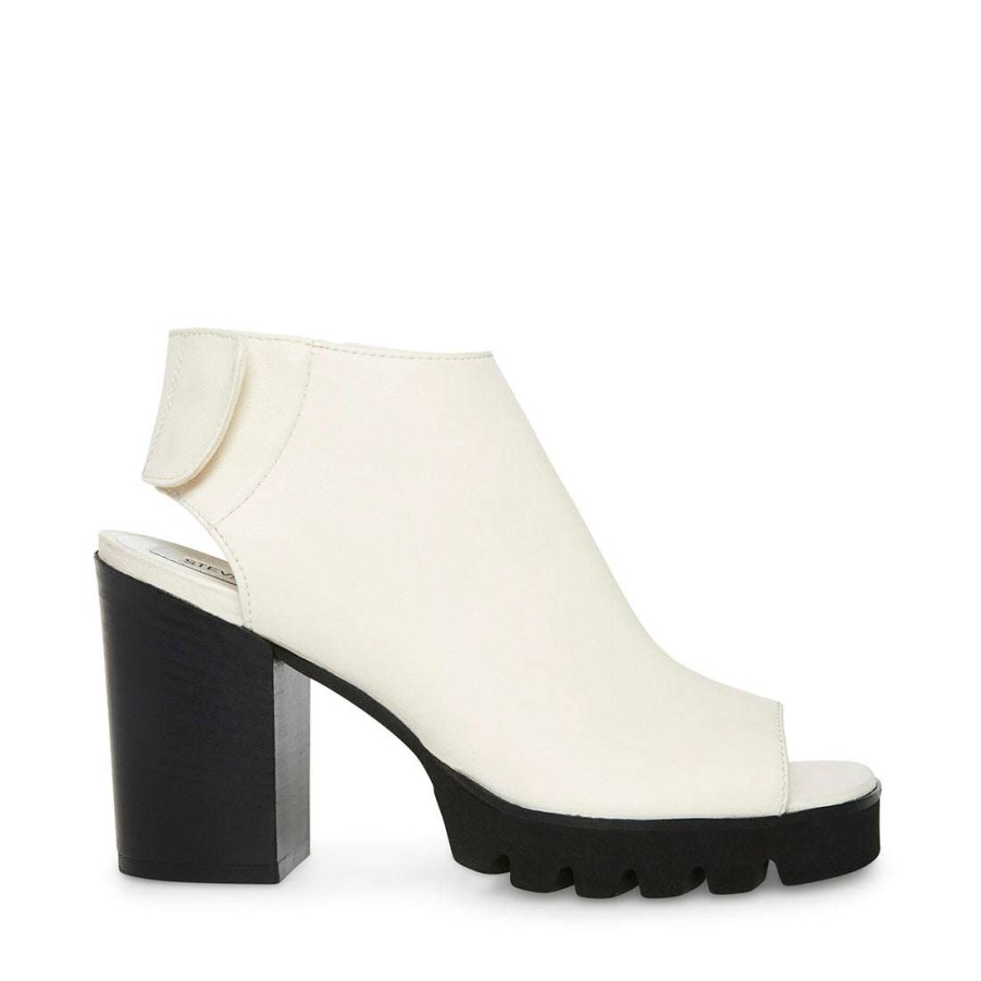 Heels * | Brand New Stevemadden Chamber Bone Leather