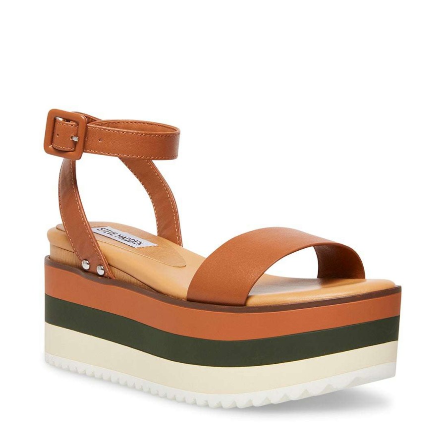 Platforms * | Best Deal Recurate Marco Sm Rebooted Cognac Leather