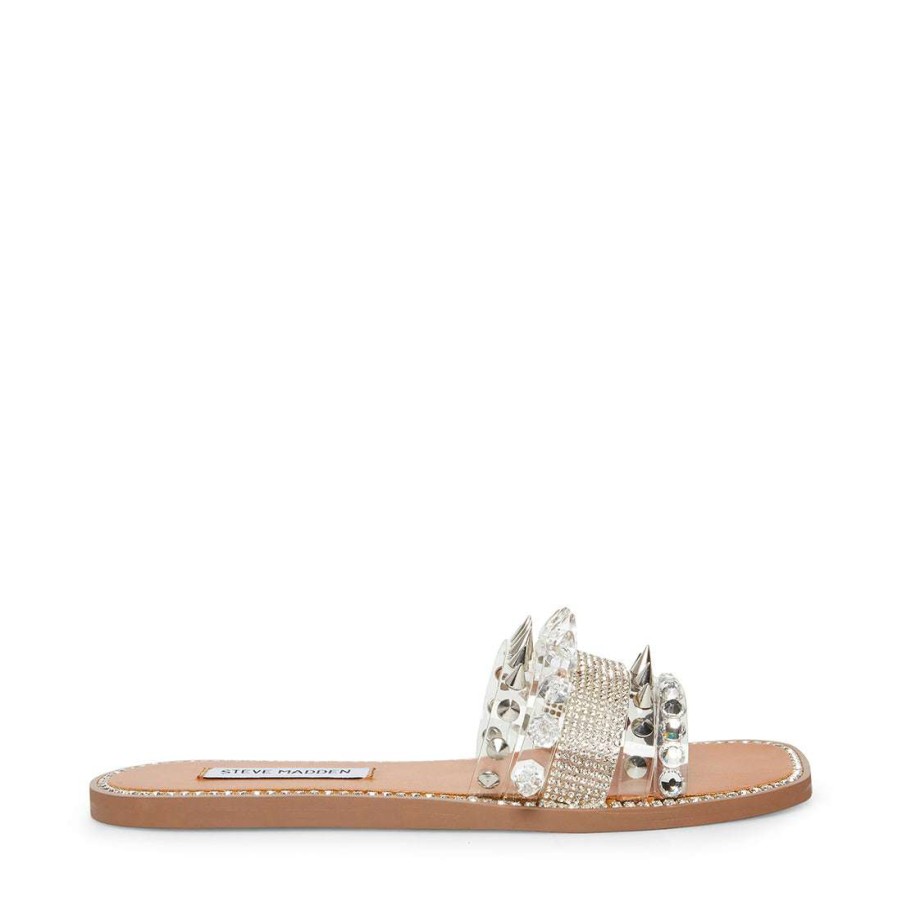 Sandals * | Brand New Stevemadden Leandra Clear