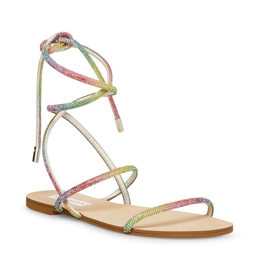 Sandals * | Promo Stevemadden Twirl-R Rainbow Multi