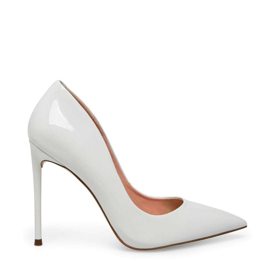 Heels * | Cheap Stevemadden Vala White Patent