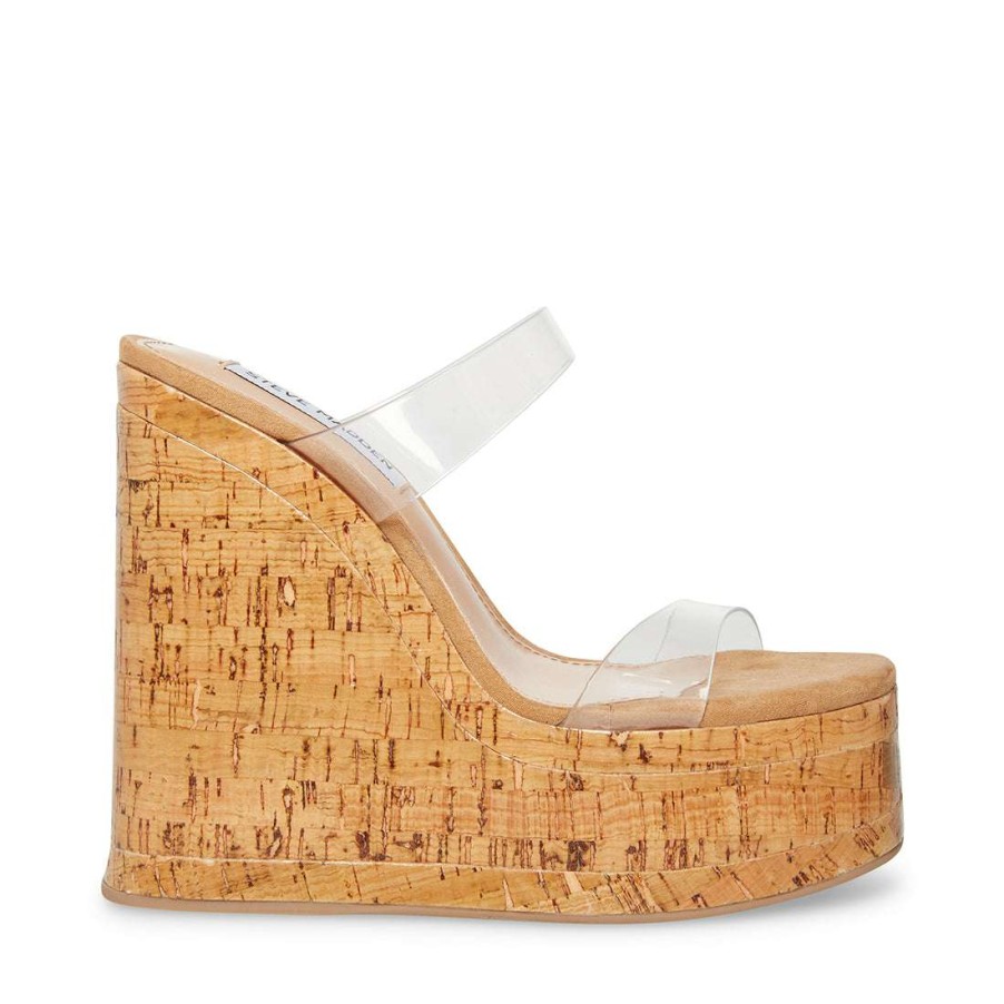 Sandals * | Promo Stevemadden Bayville Clear