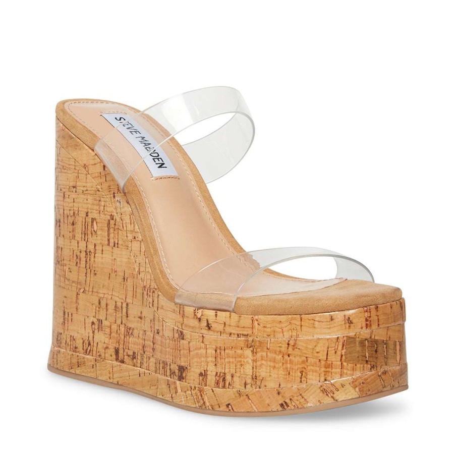 Sandals * | Promo Stevemadden Bayville Clear