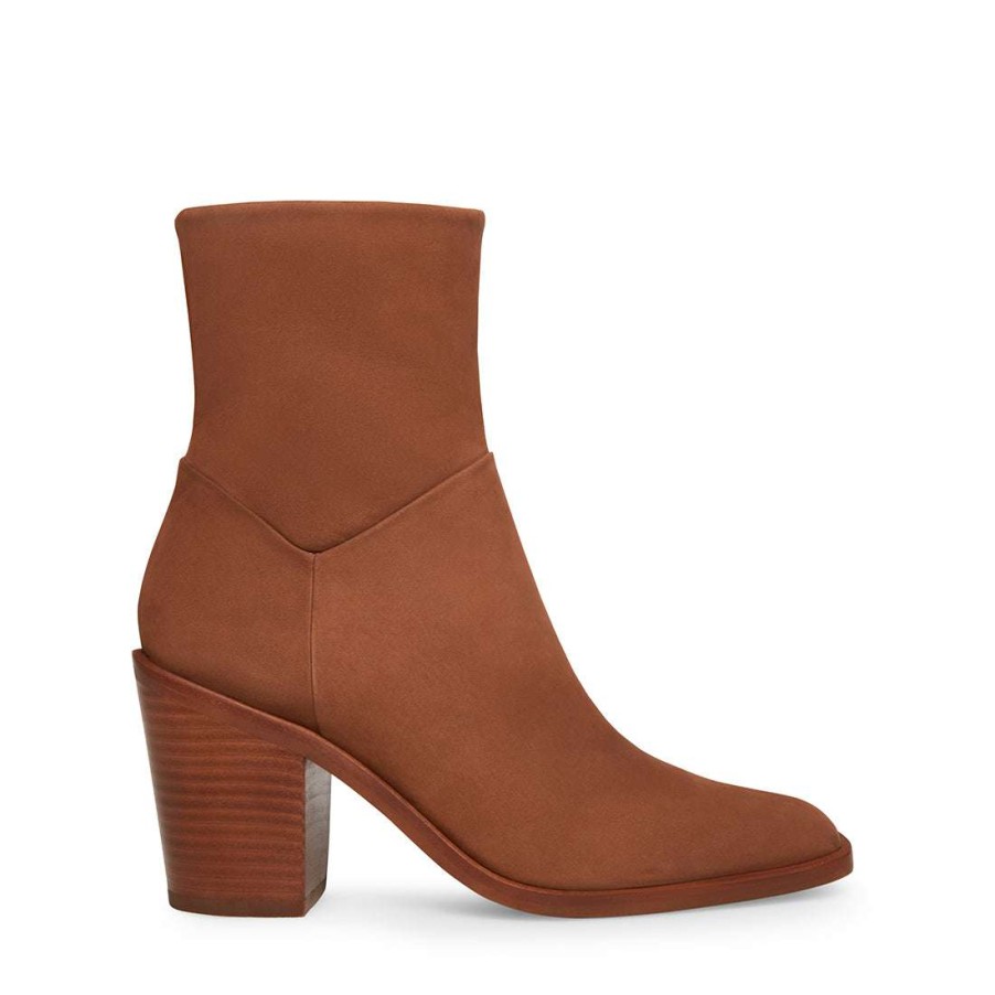 Booties * | Best Pirce Stevemadden Harmen Brown Nubuck