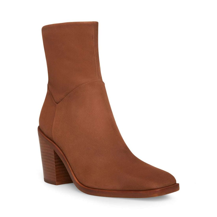 Booties * | Best Pirce Stevemadden Harmen Brown Nubuck