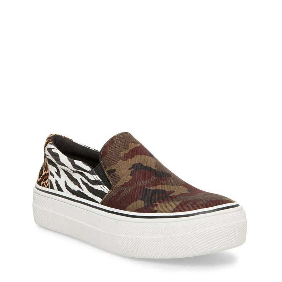 Sneakers * | Best Pirce Stevemadden Getaway Camo Multi